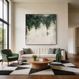 Unique White Abstract Wall Art Minimalist Modern Home Decor AURA261