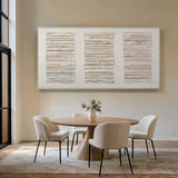 3D Textured Beige Abstract Modern Organic Sculpted High-Relief Tactile Surface Knife-Stroke Painting AURA453