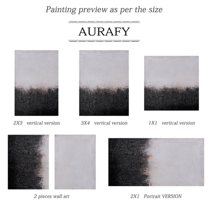 Black White Abstract Wall Art Modern Minimalist Living Room Decor AURA257
