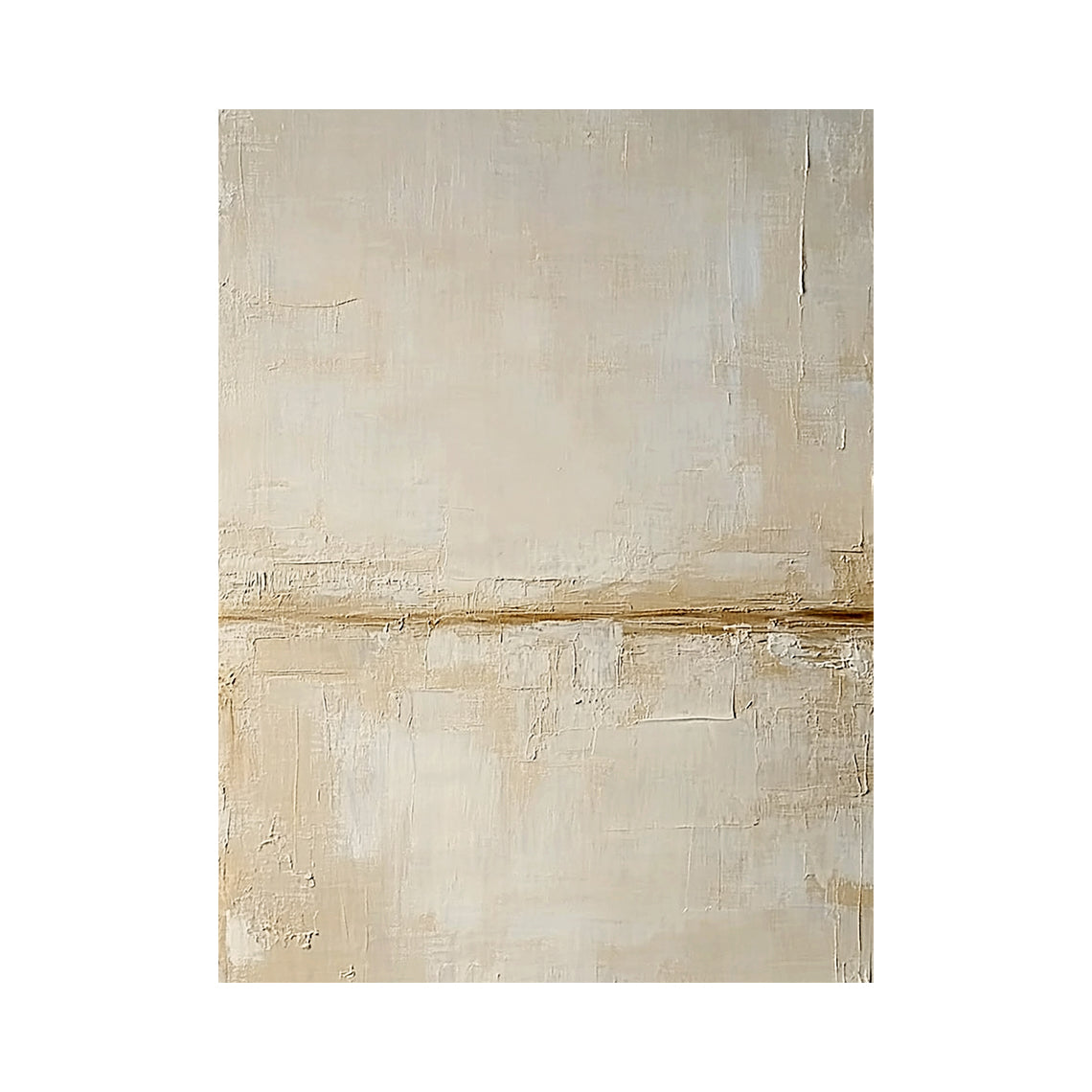 Neutral Beige Minimalist Textured Wall Art - AURA815