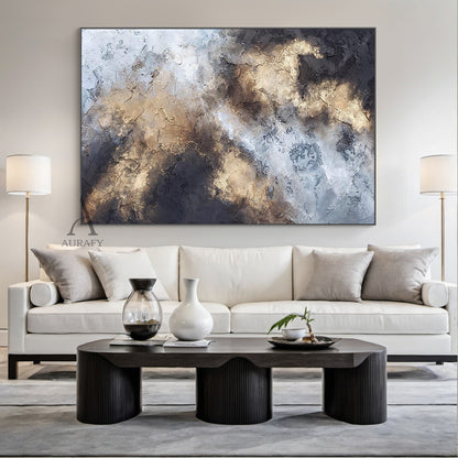 Modern Black General Abstract Wall Art for Living Room Decor AURA246