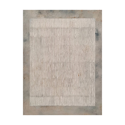 General Abstract Gray Artwork with hand-drawn lines, mottled canvas texture, rustic industrial style AURA594