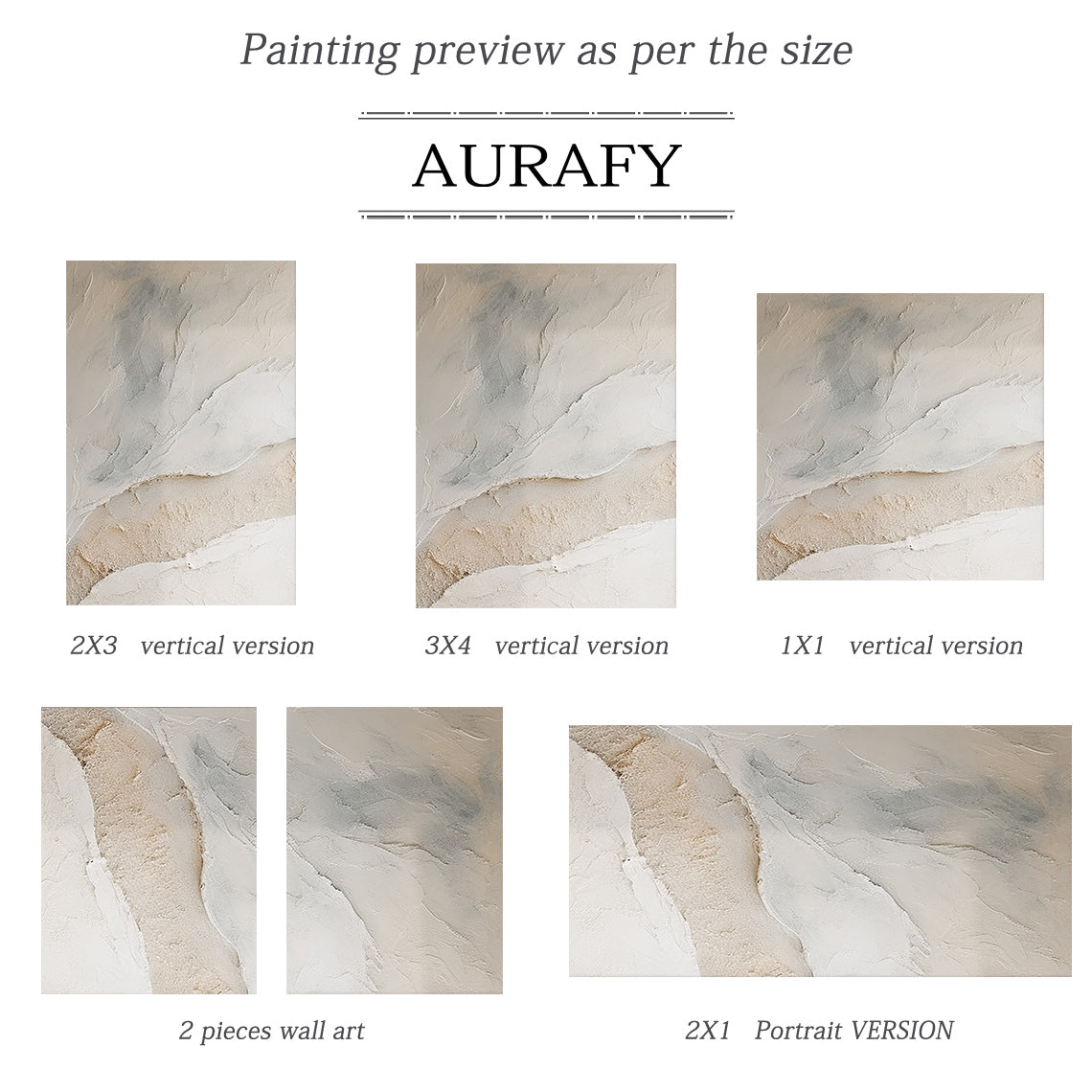 Abstract Plaster Art Beige White Tactile Textured High-Relief Minimalist Luxe Wall Decor AURA488
