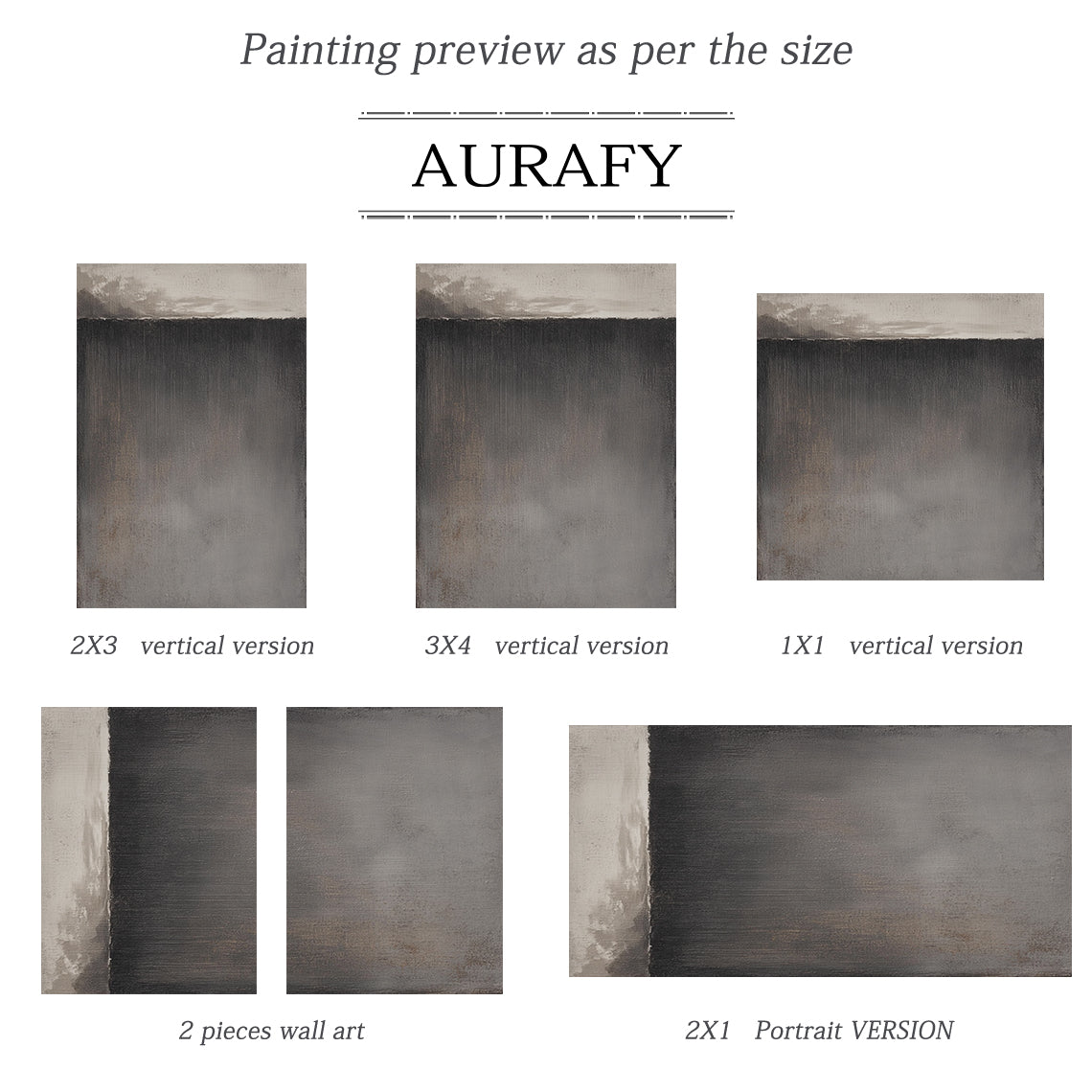 Minimalist Black Gray Wall Art for Modern Living Room Decor AURA385