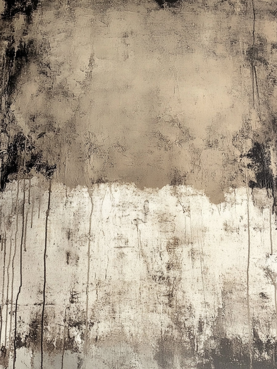 Modern General Abstract Beige Brown Wall Art for Living Room AURA350