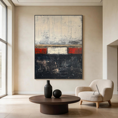 Abstract Black Beige Wall Art for Living Room Home Decor AURA273