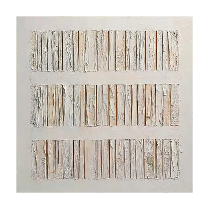 3D Textured Beige Abstract Modern Organic Sculpted High-Relief Tactile Surface Knife-Stroke Painting AURA453