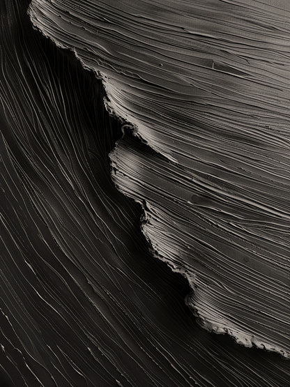 Midnight Tides-Black 3D Textured-AURA057