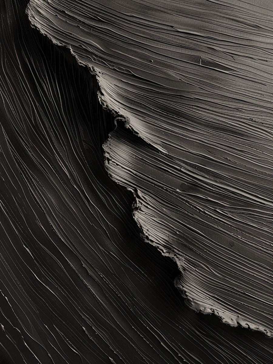 Midnight Tides-Black 3D Textured-AURA057
