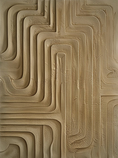 Minimalist Brown Wall Art Modern Home Living Room Decor AURA299