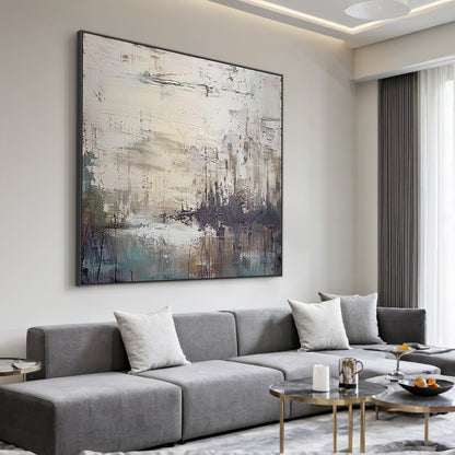 Modern Abstract Gray Wall Art for Living Room Bedroom Decor AURA230