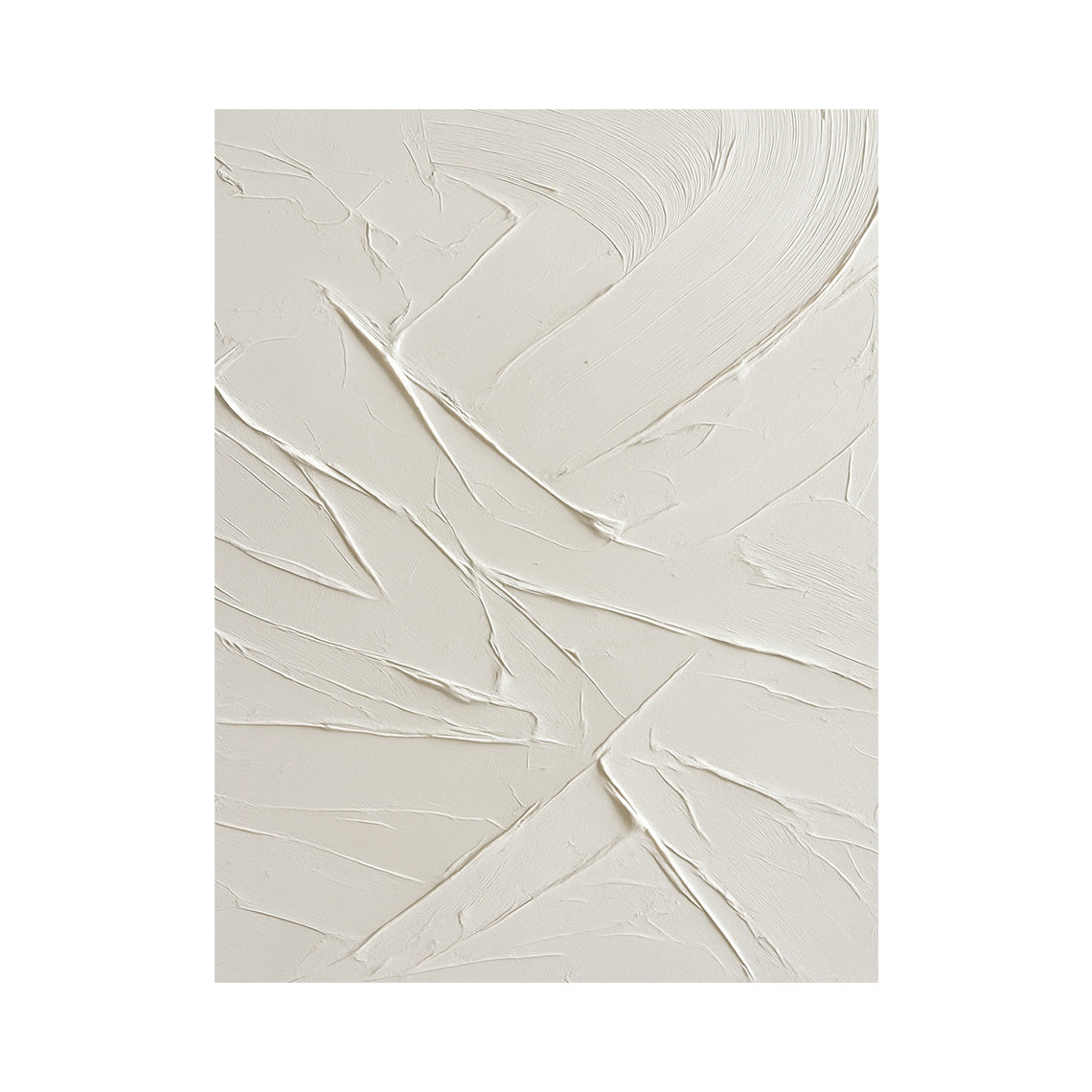 Minimalist Beige Wall Art Plaster Textured Knife Strokes Wabi Sabi Japandi Tactile Abstract Canvas Decor AURA725