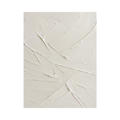 Minimalist Beige Wall Art Plaster Textured Knife Strokes Wabi Sabi Japandi Tactile Abstract Canvas Decor AURA725