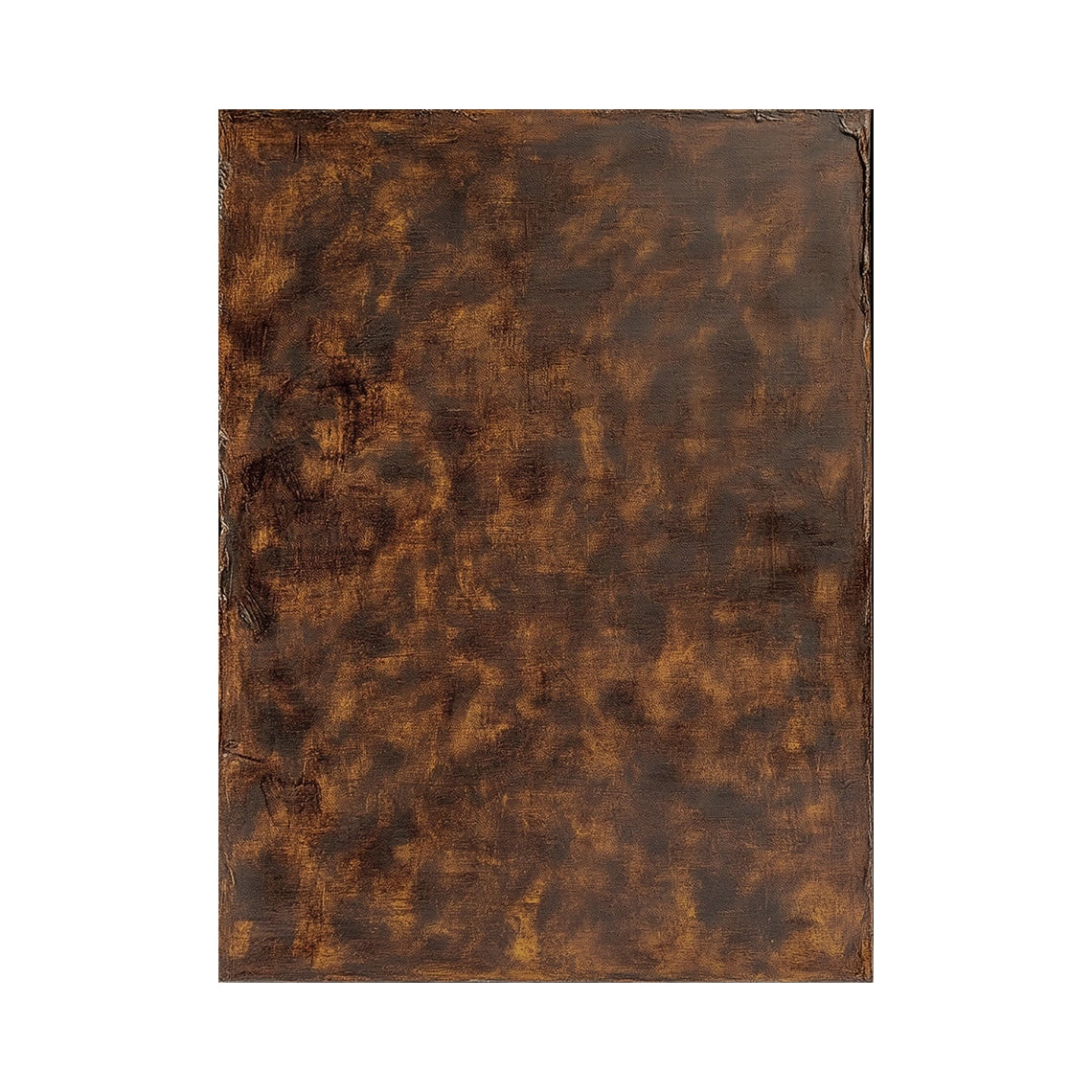 Burnished Earth, Brown Weathered Texture Abstract Painting AURA870
