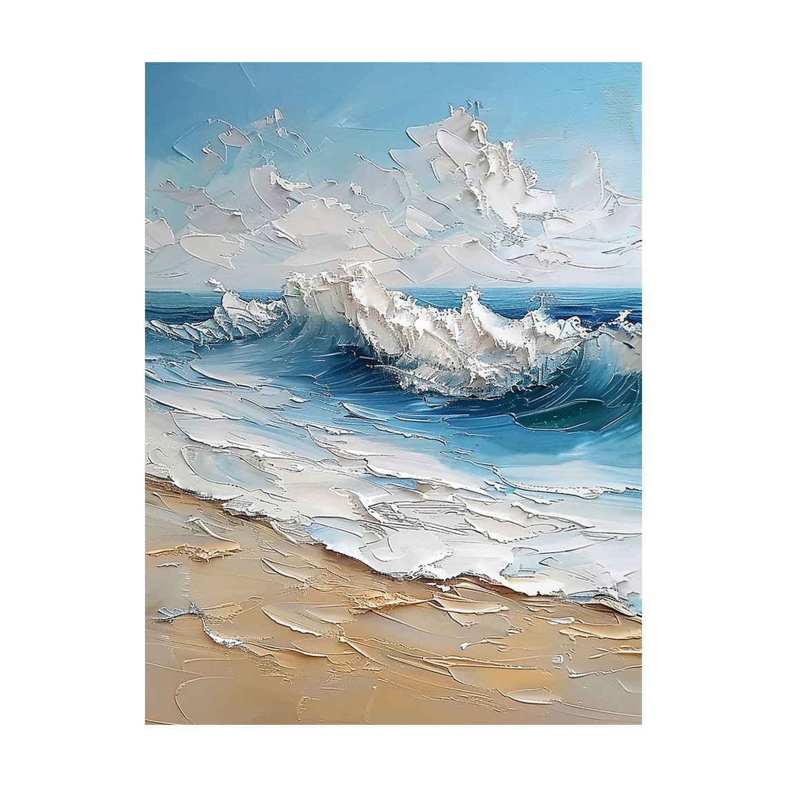 Blue Coastal Seascape Wall Art - AURA680