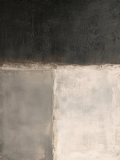 General Abstract Black Beige Wall Art for Living Room Decor AURA365