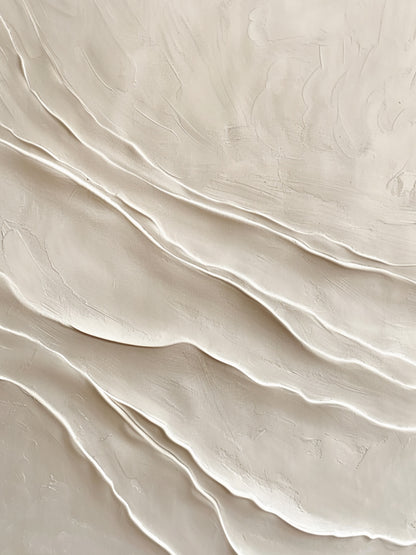 Modern 3D Textured Beige Painting for Living Room Wall Decor AURA294