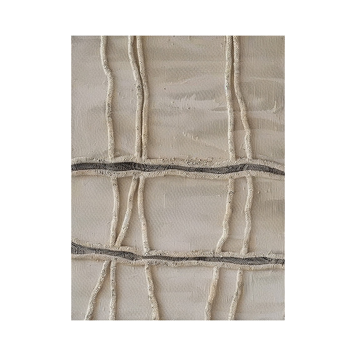 3D Textured Beige Wabi-Sabi Plaster Sculpted Canvas Japandi Minimalist Tactile Neutral Abstract Wall Art AURA787