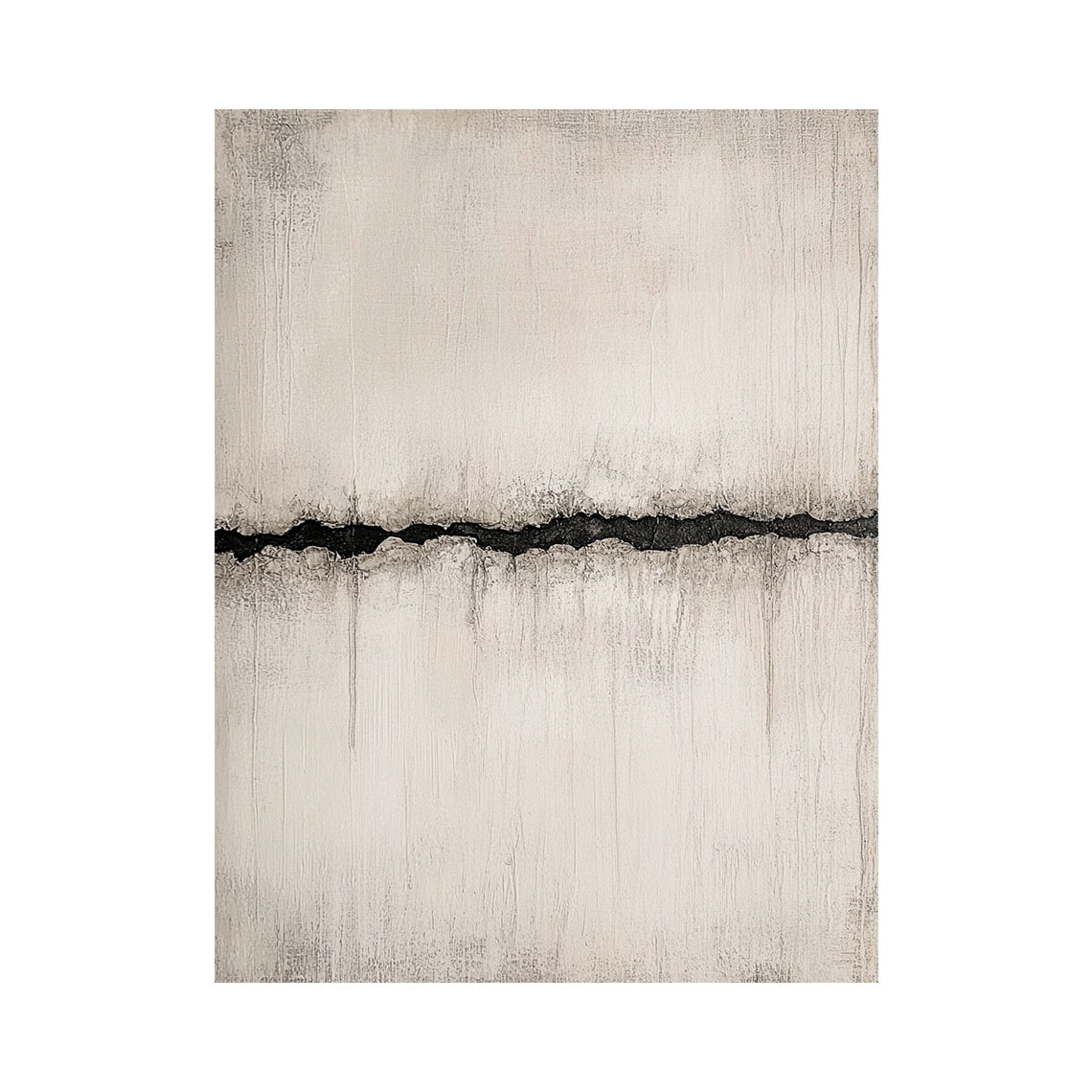 Wabi Sabi Beige Abstract Plaster Textured High Relief Japandi Tactile Knife Stroke Wall Art Canvas AURA721