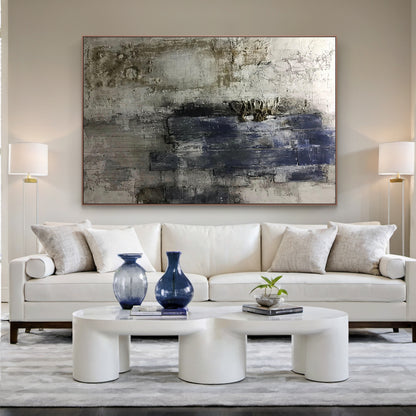 Wabi Sabi Abstract Wall Art Brown Black Tones Living Room Decor Painting AURA223