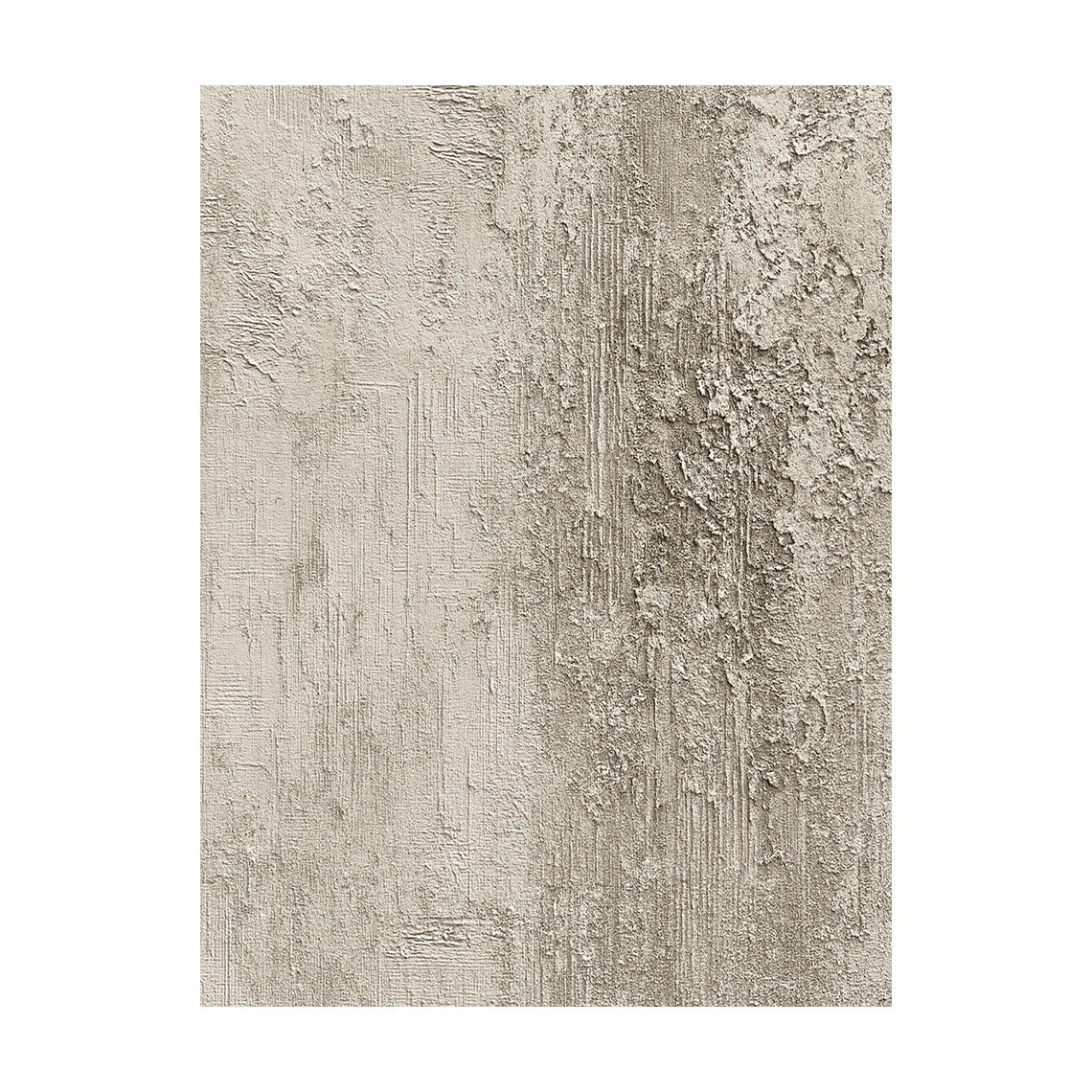 Beige Abstract Plaster Textured Art with Tactile Peeling Surface Vertical Lines Wabi-Sabi Style AURA452
