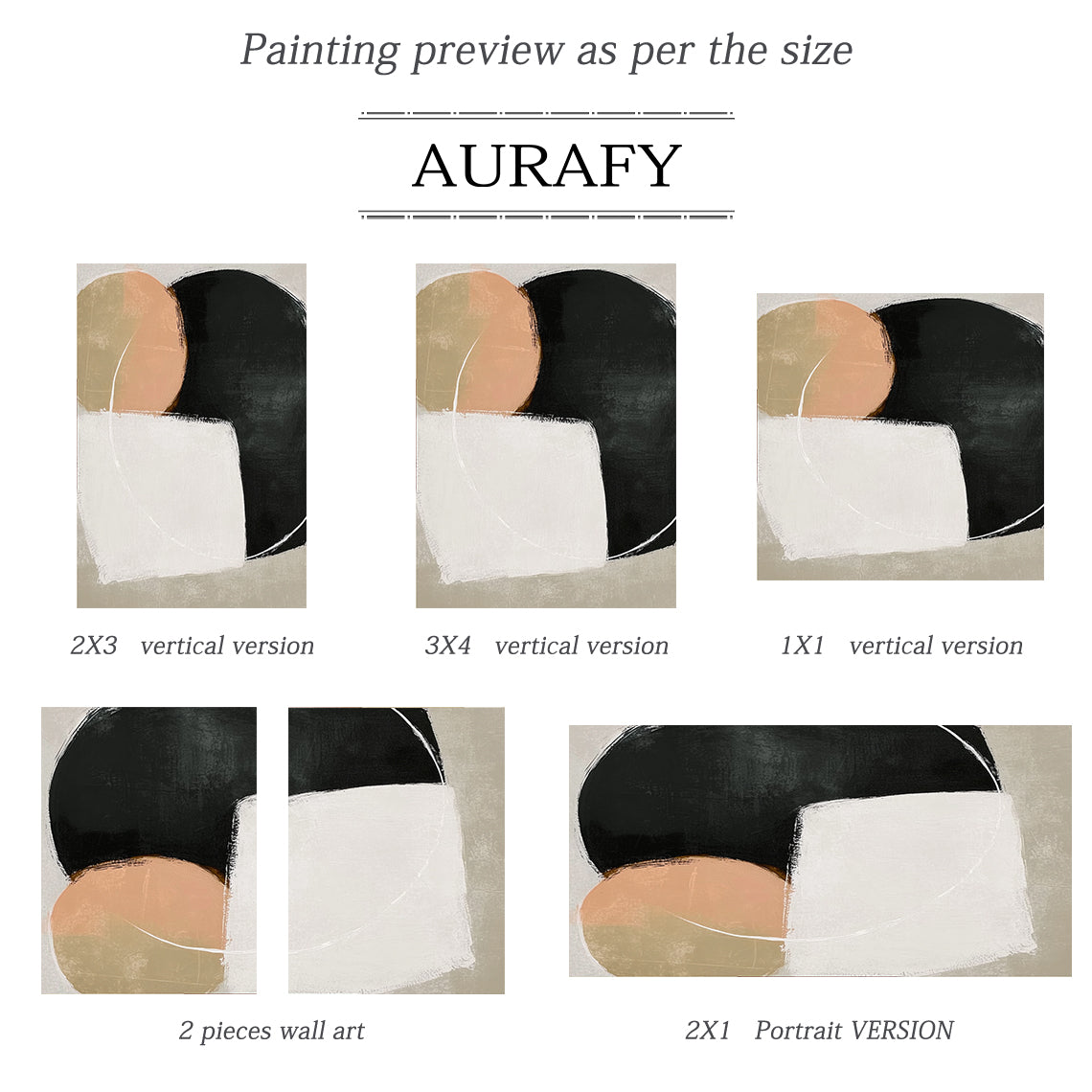 Minimalist Black Beige Wall Art for Stylish Home Spaces AURA400