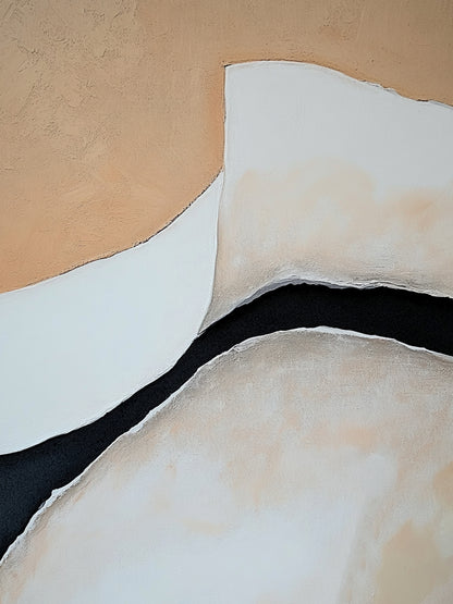 Minimalist Beige Brown Wall Art for Living Room Home Decor AURA381