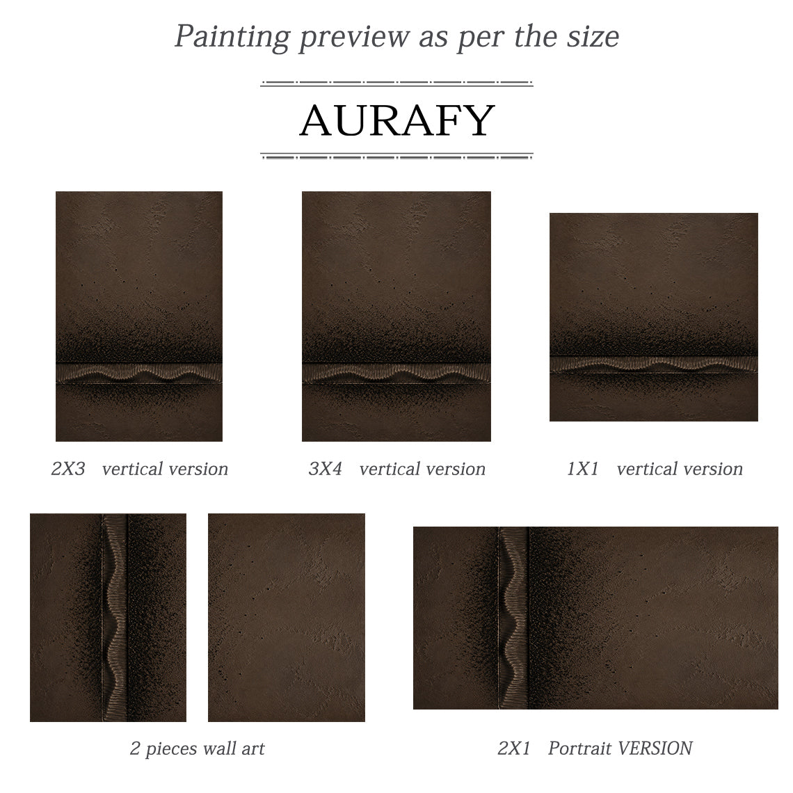 Wabi-Sabi Brown Plaster Textured Painting Japandi Minimalist Luxe Sculpted Canvas Tactile Abstract Wall Art AURA766