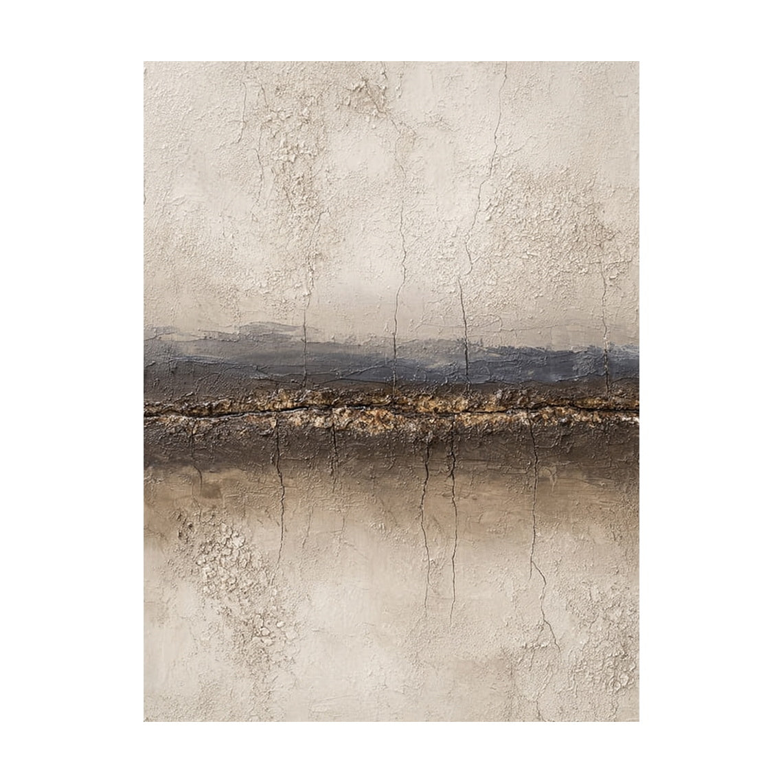 Ocean Brown Abstract Impasto Art Tactile Sculpted Canvas High-Relief Texture Modern Organic Piece AURA433