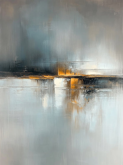 Gray General Abstract Wall Art for Modern Home Decor AURA358