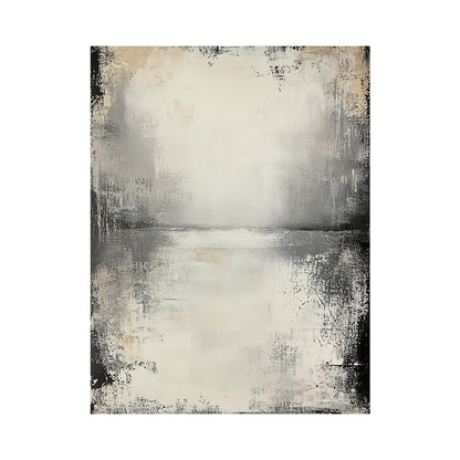 Wabi-Sabi Beige Abstract Plaster Textured Knife Stroke Japandi Minimalist Luxe Neutral Wall Art AURA719