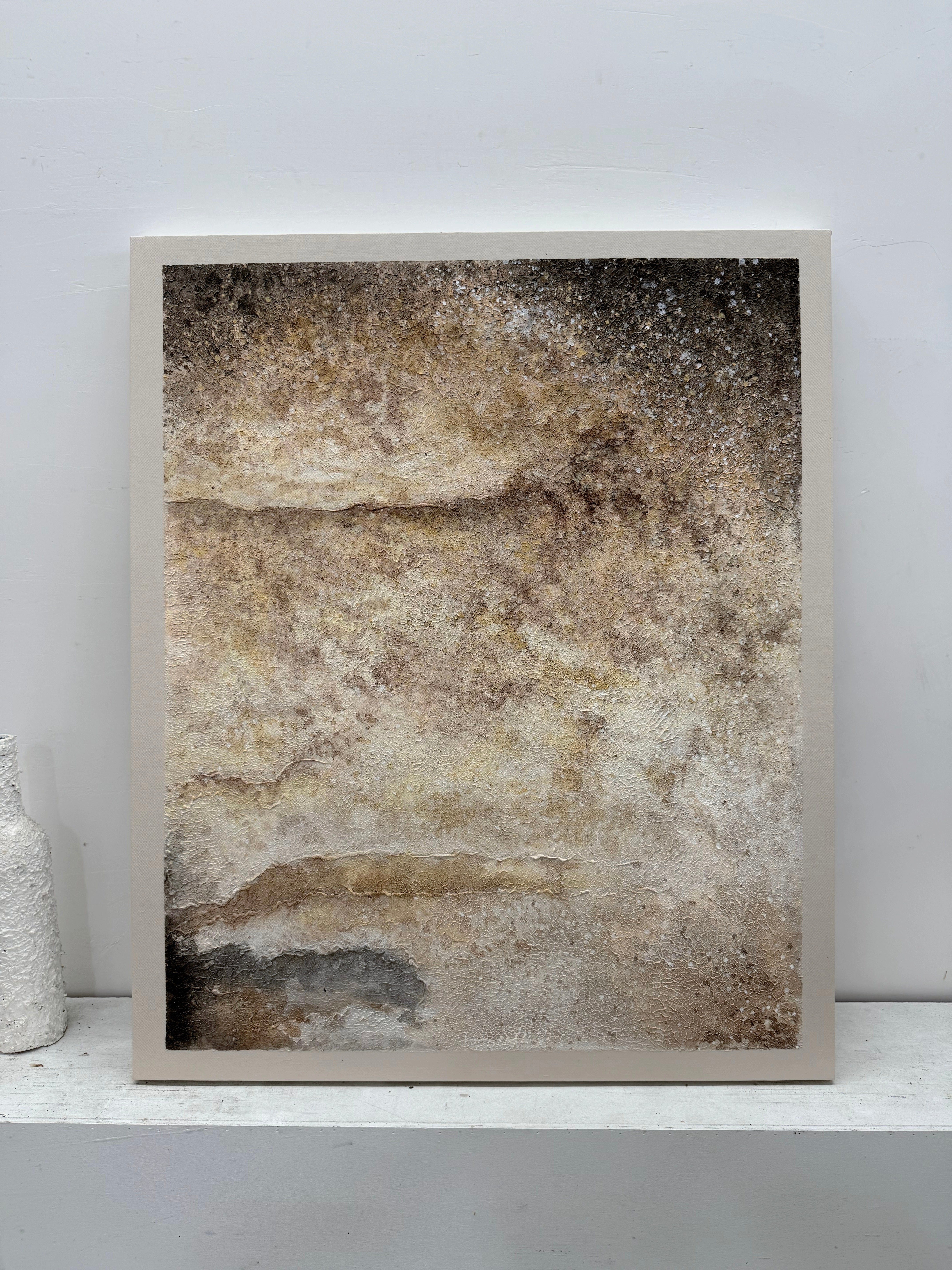 Wabi-Sabi Textured Abstract Wall Art Plaster Tactile Knife Stroke Japandi Minimalist Luxe Neutral Home Decor AURA732