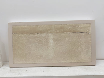 Wabi-Sabi Beige Plaster Textured Abstract Sculpted Canvas Japandi Minimalist Luxe Tactile Handmade Neutral Wall Art AURA734