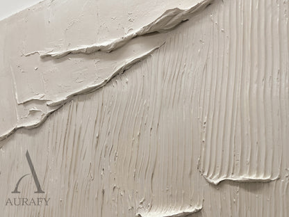 Beige 3D Textured Painting Modern Home Living Room Wall Art AURA283