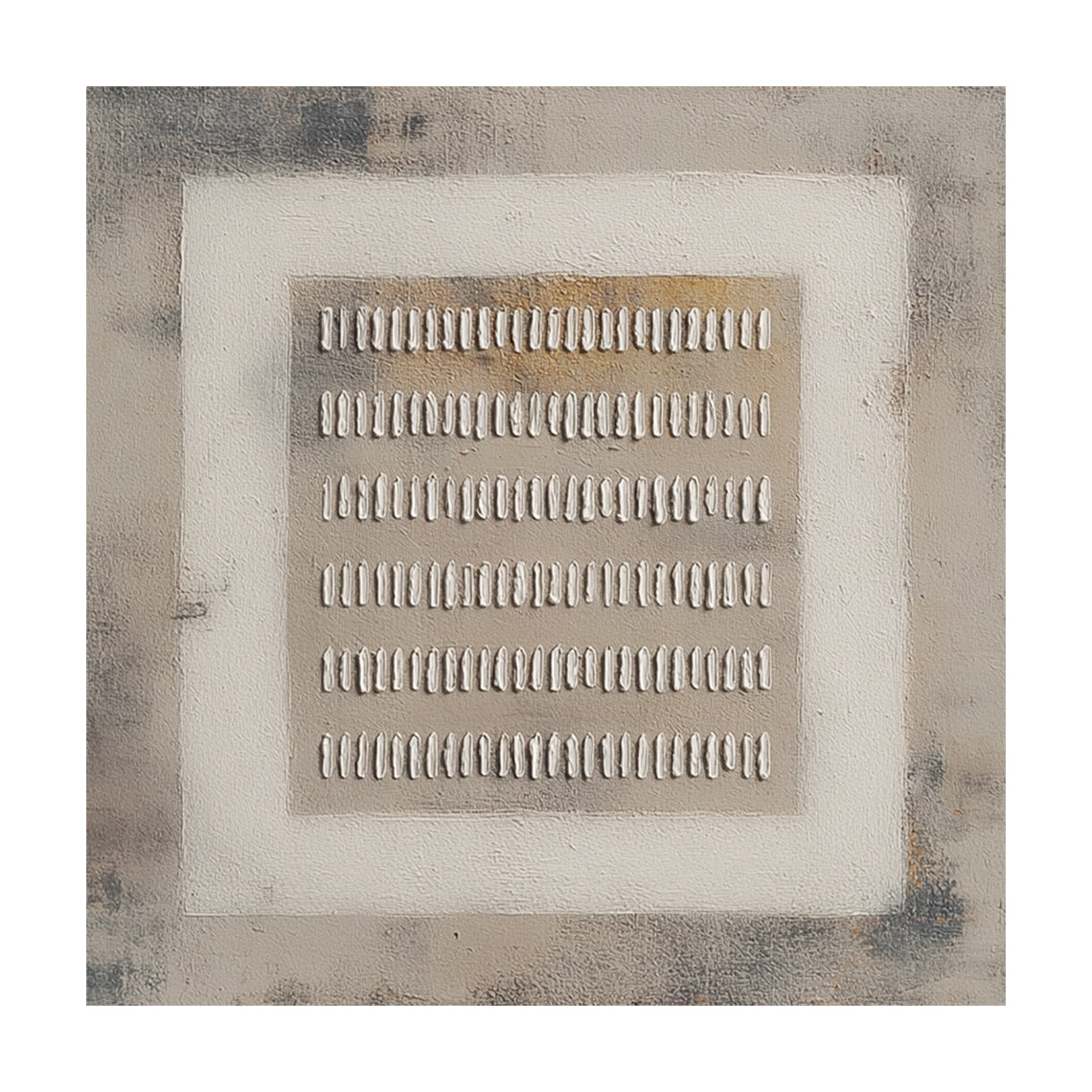 Gray General Abstract Sculpted Art High-Relief Plaster Tactile Surface Modern Organic Design AURA627