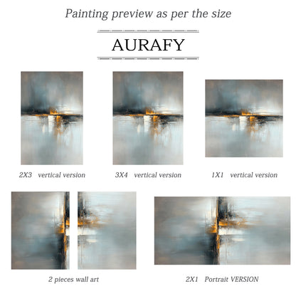 Gray General Abstract Wall Art for Modern Home Decor AURA358