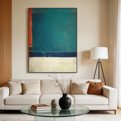 General Abstract Green Beige Wall Art for Modern Home Decor AURA370