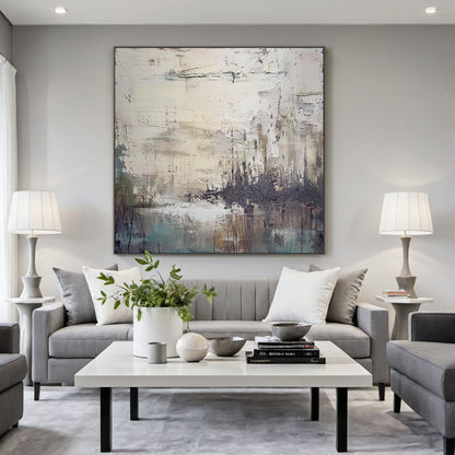 Modern Abstract Gray Wall Art for Living Room Bedroom Decor AURA230