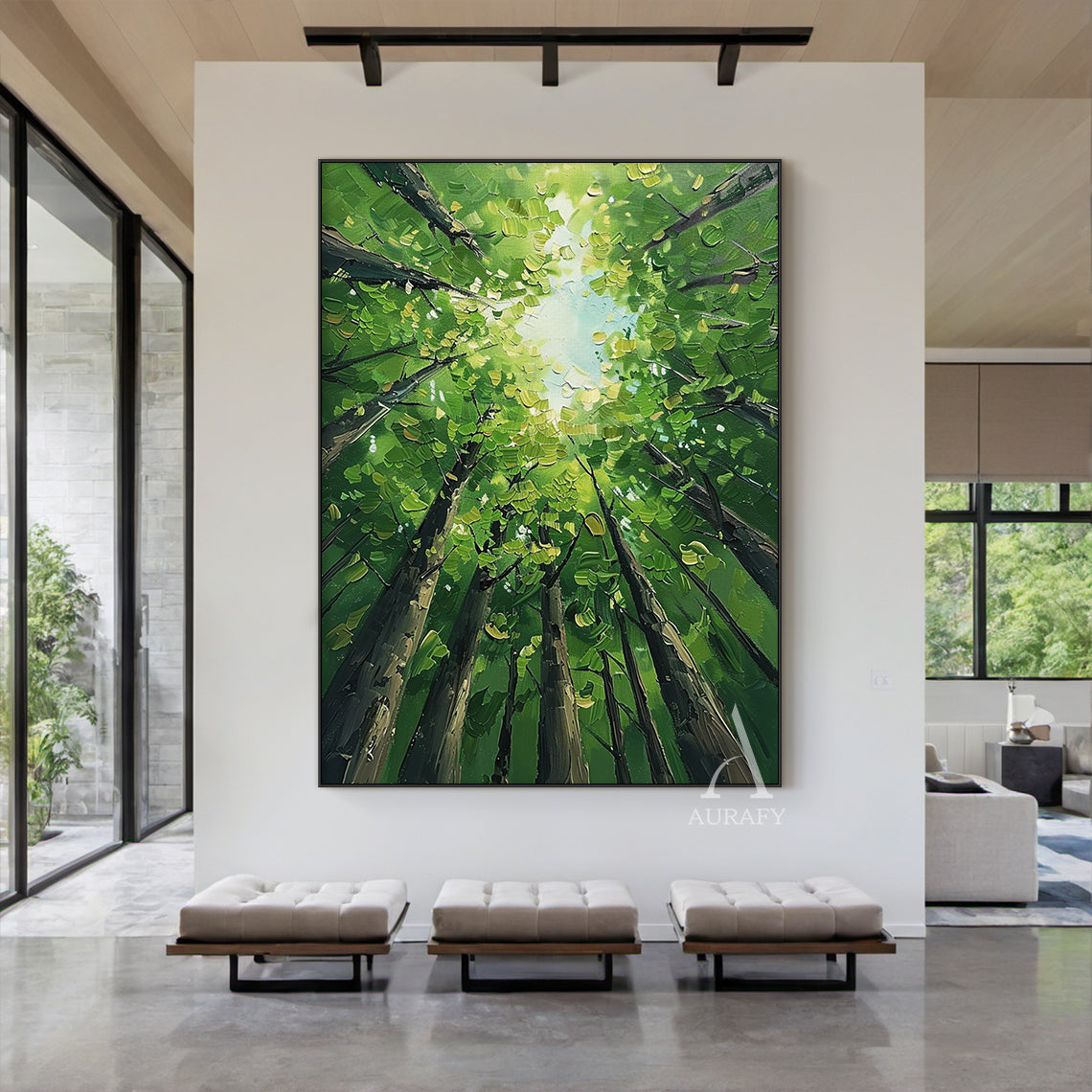 Green Landscape Modern Natural Style Art for Home Decor AURA322