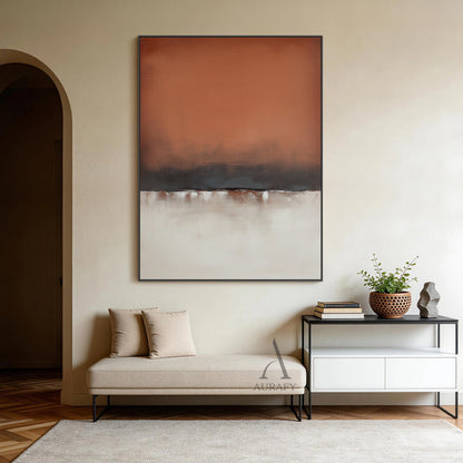 Beige General Abstract Wall Art for Modern Living Room Decor AURA371