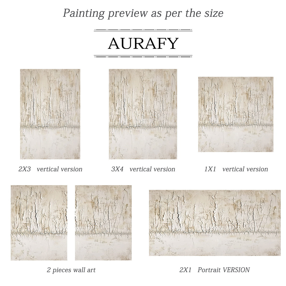 Beige Abstract Wabi-Sabi Wall Art Cracked Plaster Texture Tactile Surface Modern Organic AURA445