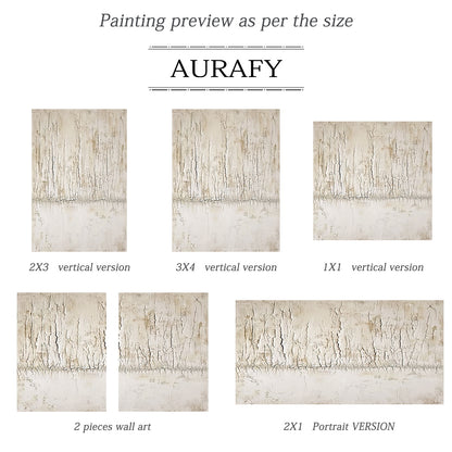 Beige Abstract Wabi-Sabi Wall Art Cracked Plaster Texture Tactile Surface Modern Organic AURA445