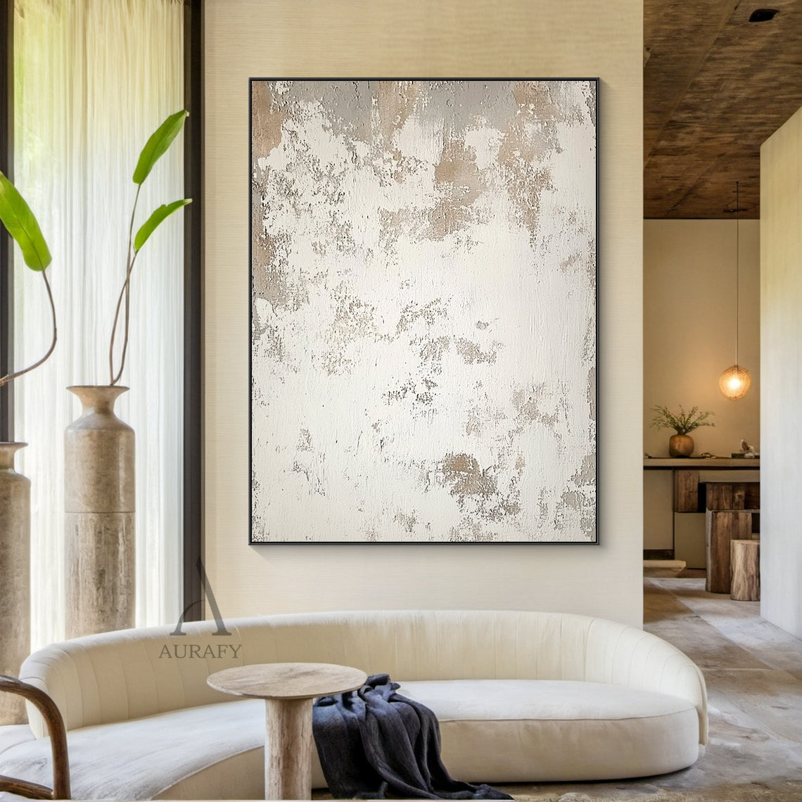 Weathered Plaster Abstract Wall Art - AURA697