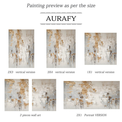 General Abstract Beige Yellow Plaster Textured Art Tactile Surface Flowing Brushstrokes Modern Organic AURA462