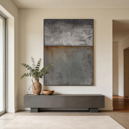 Gray WABI SABI Minimalist Living Room Decor Accent Piece AURA305