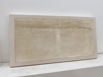 Wabi-Sabi Beige Plaster Textured Abstract Sculpted Canvas Japandi Minimalist Luxe Tactile Handmade Neutral Wall Art AURA734