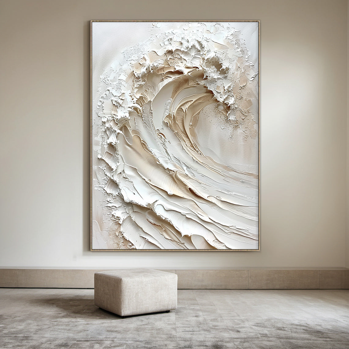 Ivory Surge-Beige Spatial Field-AURA089