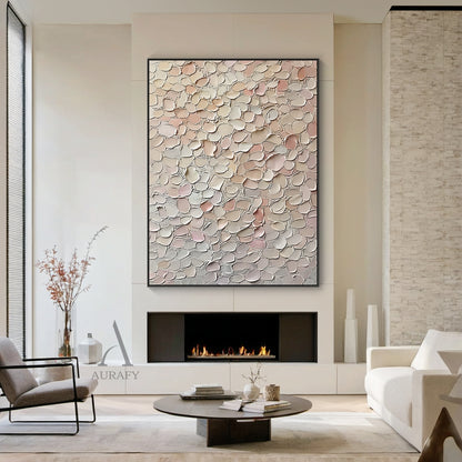 Tactile 3D Textured Brown Abstract Art Modern Organic Sculpted Canvas Wall Decor AURA459