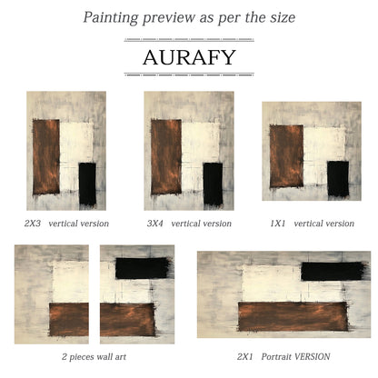 Beige General Abstract Wall Art for Living Room Bedroom Decor AURA377