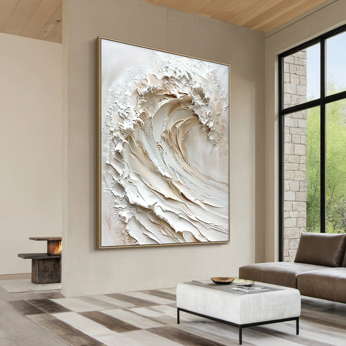Ivory Surge-Beige Spatial Field-AURA089